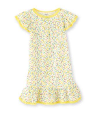 Carter's® Girls' 4-14 Yellow Floral Print Sleep Gown