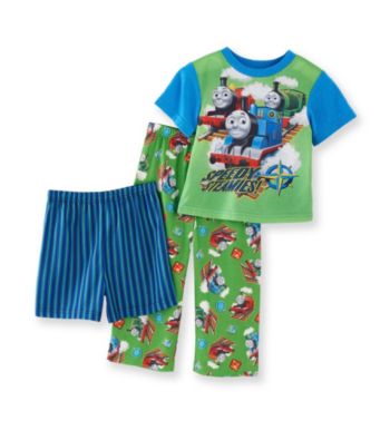 Thomas & Friends Boys' 2T-4T Green 3-pc. Happy Train Pajama Set
