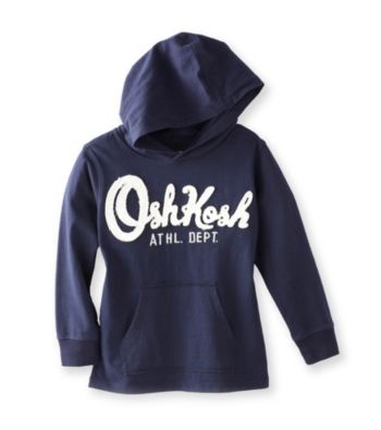 OshKosh B'Gosh® Boys' 2T-7 Navy Pullover Jersey Hoodie