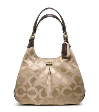 COACH MADISON OP ART SATEEN MAGGIE