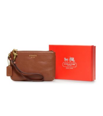 COACH LEATHER SMALL WRISTLET