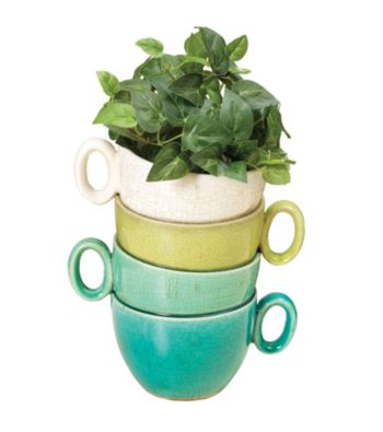 Gerson Stacked Mug Planter
