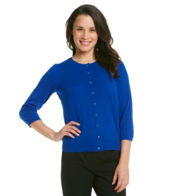 Relativity® Career Petites' Solid Cardigan