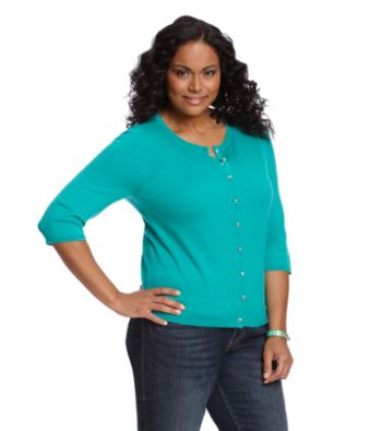 Relativity® Career Plus Size Solid Cardigan
