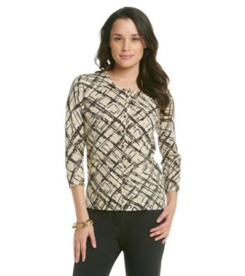 Relativity® Career Printed Cardigan