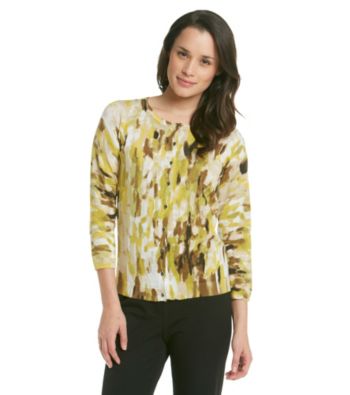 Relativity® Career Printed Cardigan