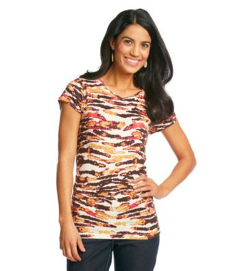Relativity Petites' Printed V-Neck Top