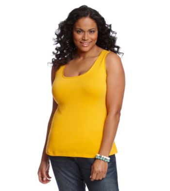 Relativity® Plus Size Scoopneck Tank