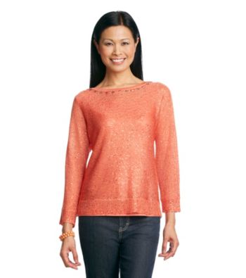 Alfred Dunner® Prince Street All Over Sequin Sweater