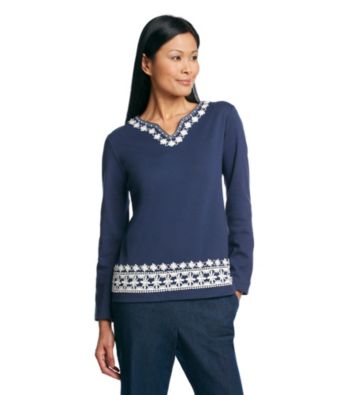 Alfred Dunner® South Hampton Crochet Detail Tunic