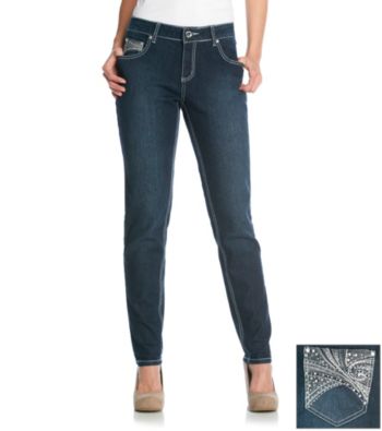 One 5 One® Bridge Skinny Bling Jean