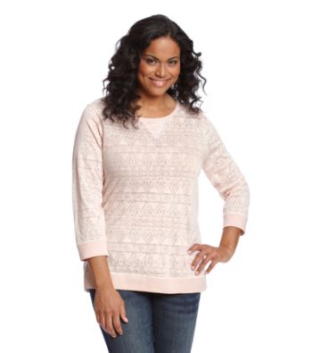Ruff Hewn Plus Size Swirl Burnout Scoopneck