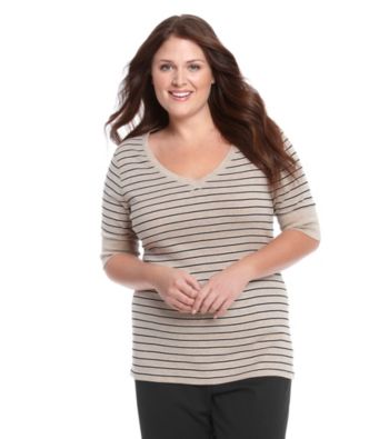 Calvin Klein Performance Plus Size V-Neck 