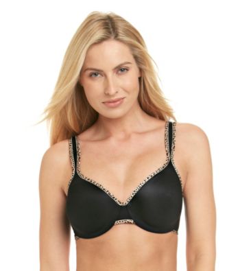 Olga® Black Suddenly Smooth 2- ply Back Smoother Bra