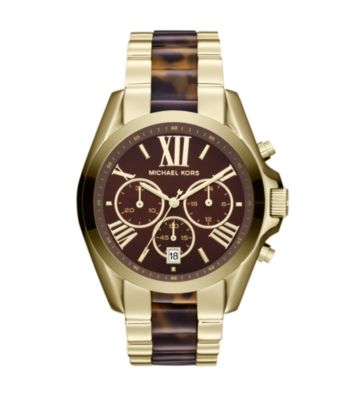 Michael Kors® Goldtone/Tortoise Bradshaw Watch
