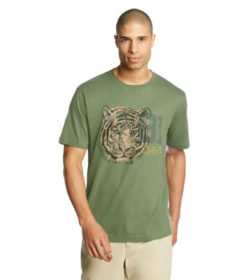 Ruff Hewn Men's Military Olive Short Sleeve 