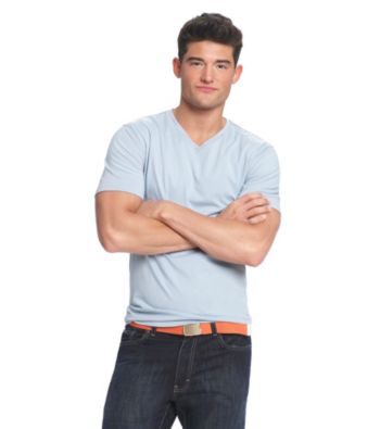 John Bartlett Consensus Men's Short Sleeve Solid V Neck Tee