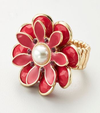 Erica Lyons® Pink Stretch Ring
