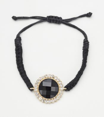 Erica Lyons® Black Friendship Bracelet