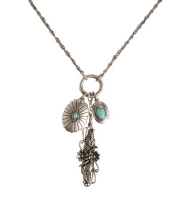 Lucky Brand® Silvertone Charm Necklace