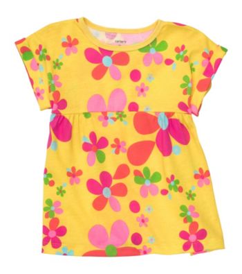 Carter's® Baby Girls' Yellow Floral Swing Tee