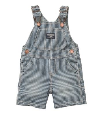 OshKosh B'Gosh® Baby Boys' Navy Hickory Shortall