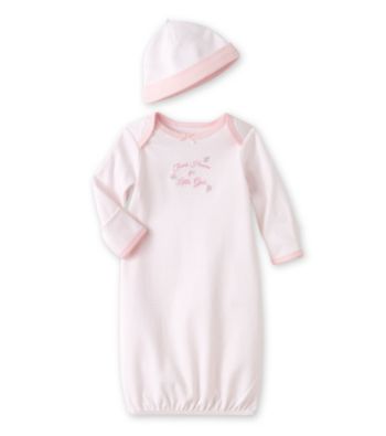 Little Me® Baby Girls' Pink Thanks Gown and Hat