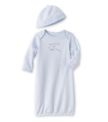Little Me® Baby Boys' Blue Thanks Gown and Hat
