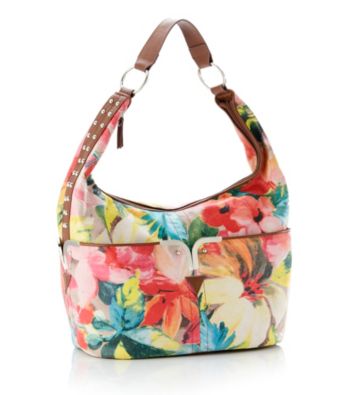 GAL Tropical Vintage Flower Stud Hobo