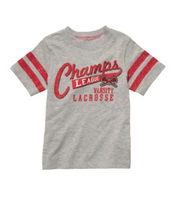 Carter's® Boys' 2T-7 Grey Short Sleeve Lacrosse Tee