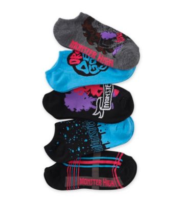 Monster High® Girls' Blue 5-pk. Clawdeen Wolf Socks
