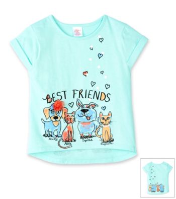 Little Miss Attitude Girls' 2T-6X Fiji Breeze Best Friends Tee