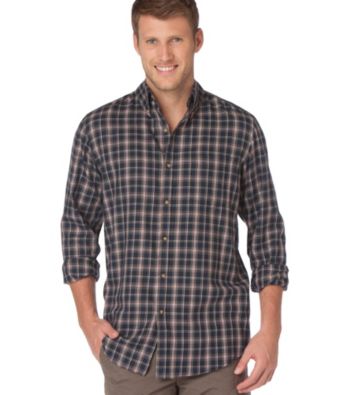 Chaps® Men's Big & Tall Night Sky Dry Goods Plaid Twill Buttondown Shirt
