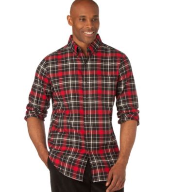 Chaps® Men's Big & Tall Black Still Water Plaid Woven