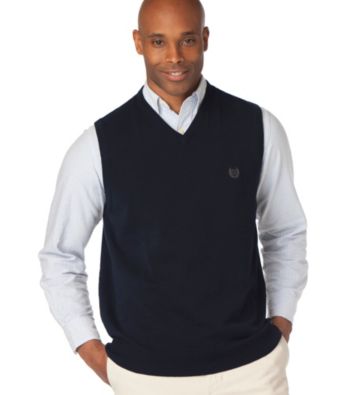 Chaps® Men's Big & Tall Solid Sweater Vest