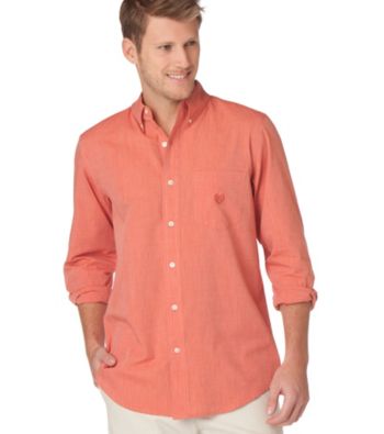 Chaps® Men's Big & Tall Autumn Leaf Fairfield Buttondown Shirt