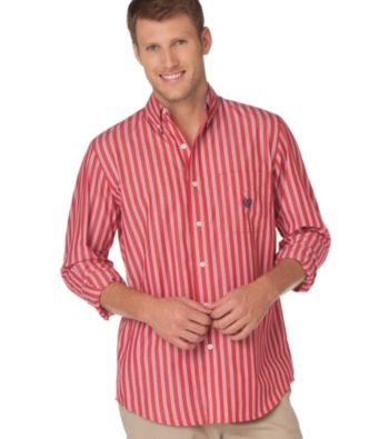 Chaps® Men's Big & Tall Fourrager Stripe Buttondown Shirt