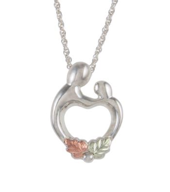 Sterling Silver Mother and Child Pendant