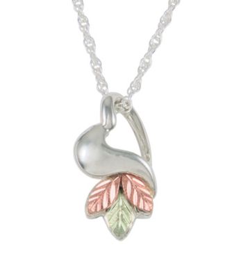 Black Hills Gold Sterling Silver Heart Pendant