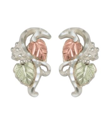 Black Hills Gold Sterling Silver Earrings