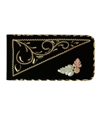 Black Hills Gold Black Powdercoated Money Clip