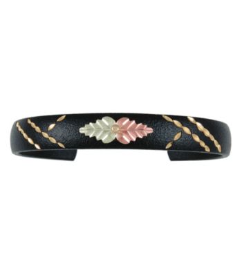 Black Hills Gold Black Powdercoated Cuff Bracelet
