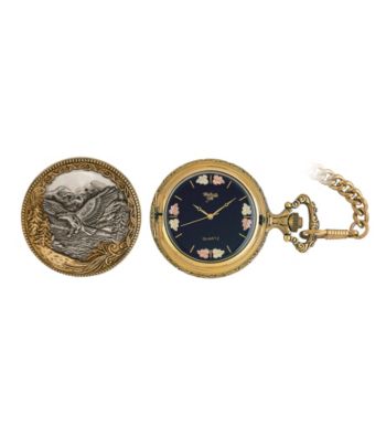 Black Hills Gold Men's Pocketwatch with Black Hills Gold Accents