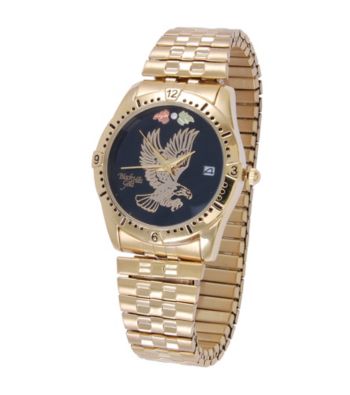 Black Hills Gold Men's Eagle Watch with Black Hills Gold Accents