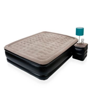 The Sharper Image® Deluxe Queen Air Bed with Built-In Side Table