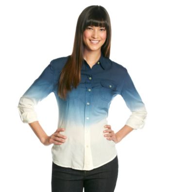 Lucky Brand® Brooke Dip-Dye Buttondown Shirt
