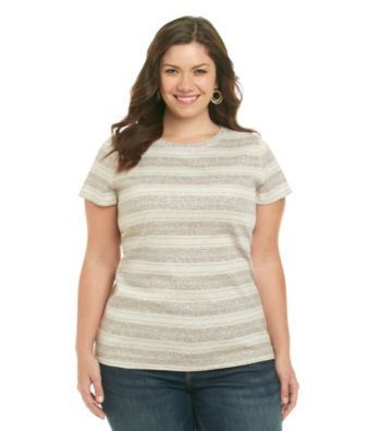 Ruff Hewn Plus Size Short Sleeve Print Crewneck Tee