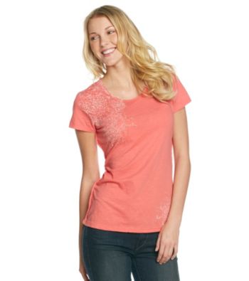 Ruff Hewn Short Sleeve Slub Jersey Screen Tee with Side Braid
