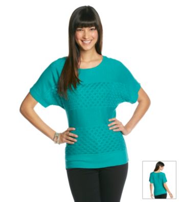 AGB® Novelty Stitch Pullover Sweater