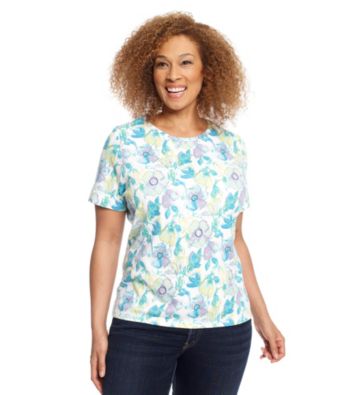 Studio Works Plus Size Short Sleeve Printed Tee